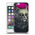 Дизайнерский пластиковый чехол для Iphone 6/6s Мистические кошки