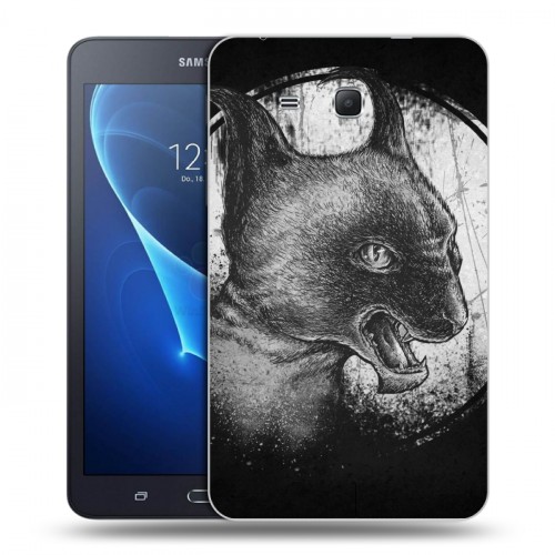 Дизайнерский силиконовый чехол для Samsung Galaxy Tab A 7 (2016) Мистические кошки