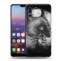 Дизайнерский силиконовый с усиленными углами чехол для Huawei P20 Pro Мистические кошки