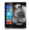 Дизайнерский пластиковый чехол для Microsoft Lumia 435 Мистические кошки