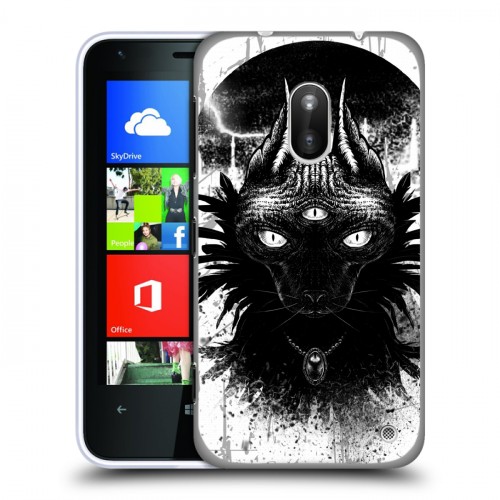 Дизайнерский пластиковый чехол для Nokia Lumia 620 Мистические кошки