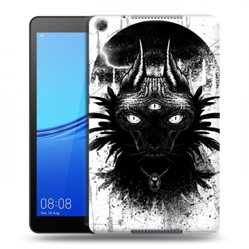 Дизайнерский силиконовый чехол для Huawei MediaPad M5 lite 8 Мистические кошки