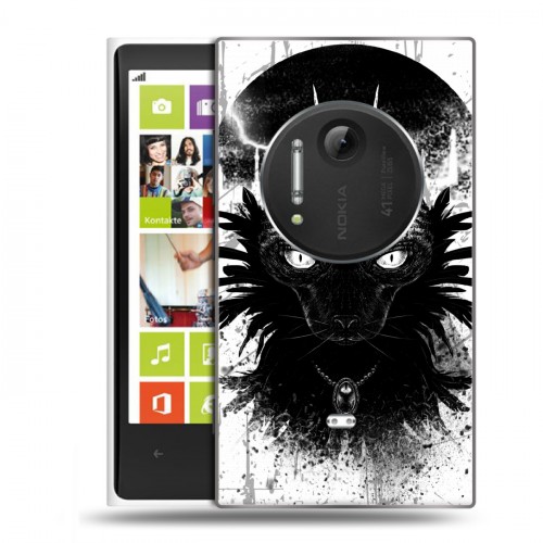 Дизайнерский пластиковый чехол для Nokia Lumia 1020 Мистические кошки