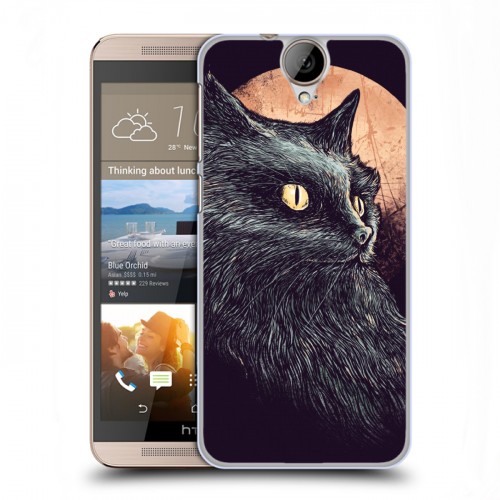 Дизайнерский пластиковый чехол для HTC One E9+ Мистические кошки