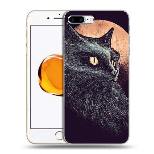 Дизайнерский силиконовый чехол для Iphone 7 Plus / 8 Plus Мистические кошки