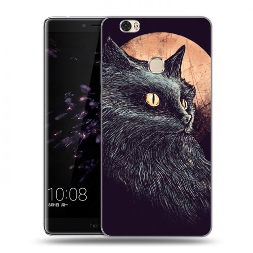 Дизайнерский пластиковый чехол для Huawei Honor Note 8 Мистические кошки