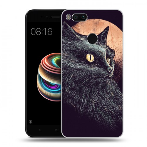 Дизайнерский силиконовый чехол для Xiaomi Mi5X Мистические кошки