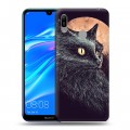 Дизайнерский пластиковый чехол для Huawei Y6 (2019) Мистические кошки