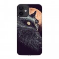 Дизайнерский силиконовый с усиленными углами чехол для Iphone 12 Mini Мистические кошки