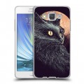 Дизайнерский пластиковый чехол для Samsung Galaxy A5 Мистические кошки