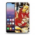 Дизайнерский силиконовый с усиленными углами чехол для Huawei P20 Pro