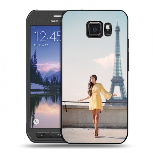 Дизайнерский пластиковый чехол для Samsung Galaxy S6 Active Париж