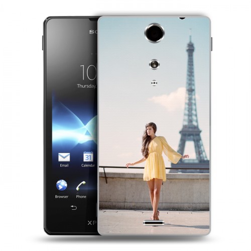 Дизайнерский пластиковый чехол для Sony Xperia TX Париж