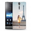 Дизайнерский пластиковый чехол для Sony Xperia S Париж