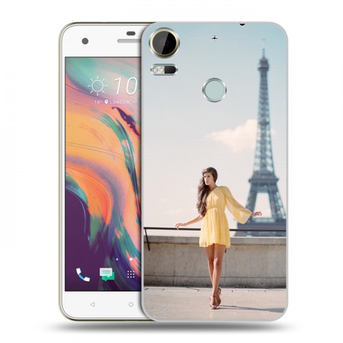 Дизайнерский пластиковый чехол для HTC Desire 10 Pro Париж