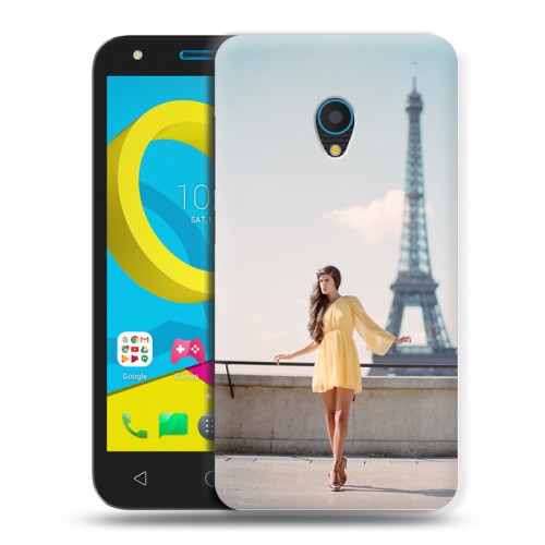 Дизайнерский пластиковый чехол для Alcatel U5 Париж