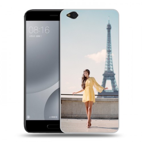 Дизайнерский пластиковый чехол для Xiaomi Mi5C Париж