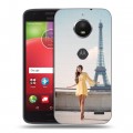 Дизайнерский пластиковый чехол для Motorola Moto E4 Париж