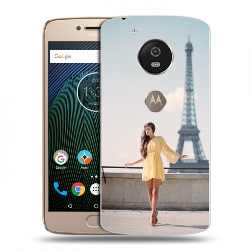 Дизайнерский силиконовый чехол для Motorola Moto G5s Париж