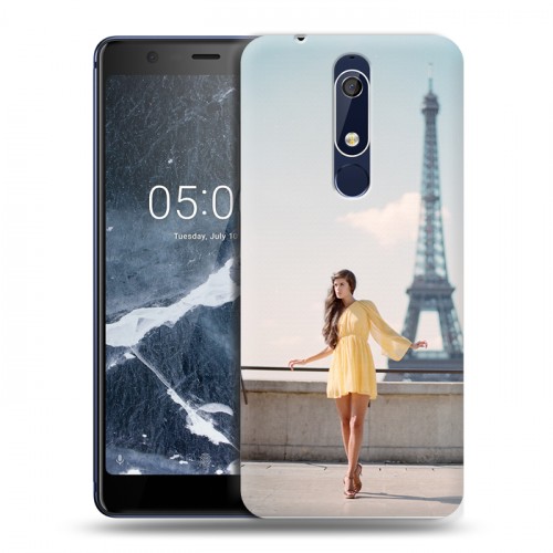 Дизайнерский пластиковый чехол для Nokia 5.1 Париж