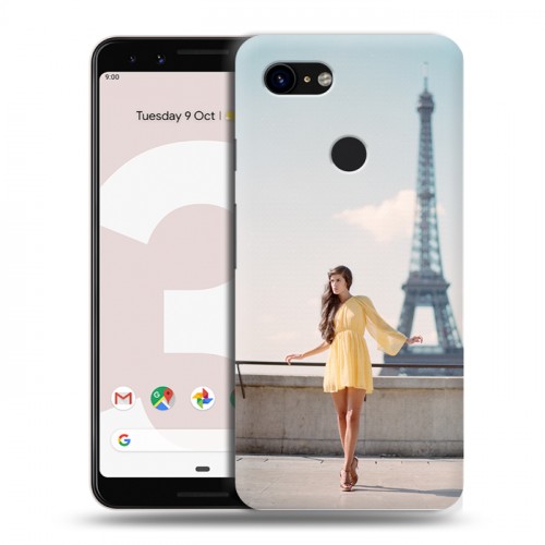 Дизайнерский пластиковый чехол для Google Pixel 3 Париж