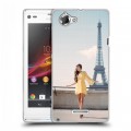 Дизайнерский пластиковый чехол для Sony Xperia L Париж