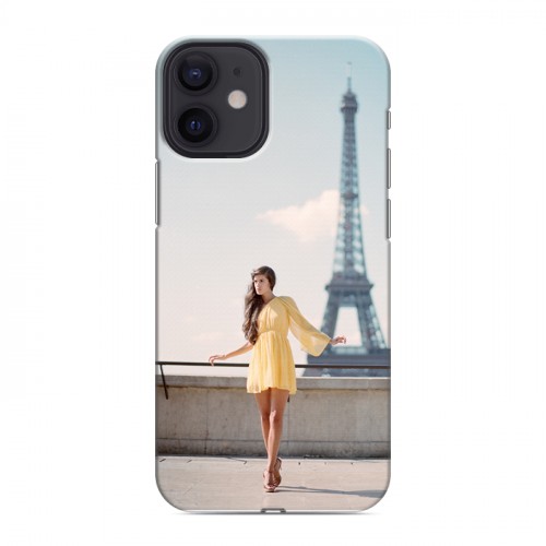 Дизайнерский силиконовый с усиленными углами чехол для Iphone 12 Mini Париж