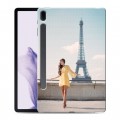 Дизайнерский силиконовый чехол для Samsung Galaxy Tab S7 FE Париж