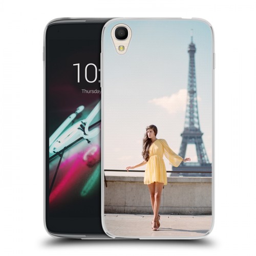 Дизайнерский пластиковый чехол для Alcatel One Touch Idol 3 (4.7) Париж