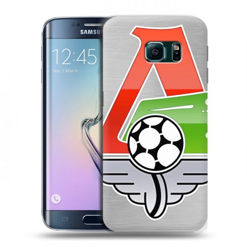 Дизайнерский силиконовый чехол для Samsung Galaxy S6 Edge Локомотив