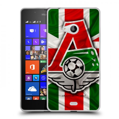 Дизайнерский пластиковый чехол для Microsoft Lumia 540 Локомотив