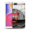 Дизайнерский силиконовый с усиленными углами чехол для Xiaomi RedMi 6A Локомотив