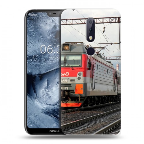 Дизайнерский силиконовый чехол для Nokia 6.1 Plus Локомотив