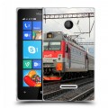 Дизайнерский пластиковый чехол для Microsoft Lumia 435 Локомотив