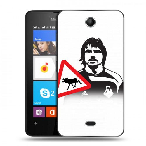 Дизайнерский силиконовый чехол для Microsoft Lumia 430 Dual SIM Локомотив