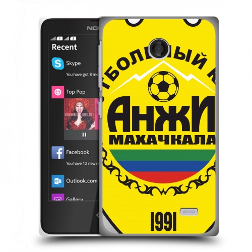 Дизайнерский пластиковый чехол для Nokia X Анжи