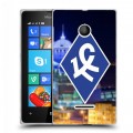 Дизайнерский пластиковый чехол для Microsoft Lumia 435 Крылья Советов