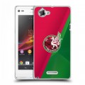 Дизайнерский пластиковый чехол для Sony Xperia L Рубин