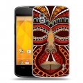 Дизайнерский пластиковый чехол для LG Google Nexus 4 Маски индейцев