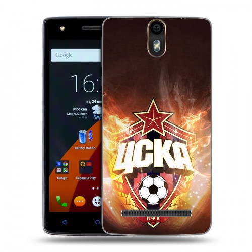 Дизайнерский силиконовый чехол для Wileyfox Storm ЦСКА