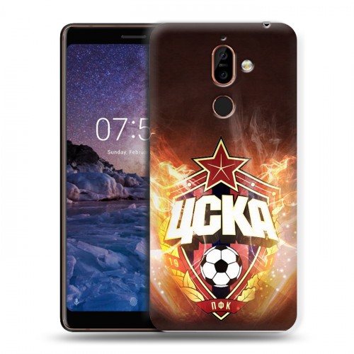 Дизайнерский пластиковый чехол для Nokia 7 Plus ЦСКА