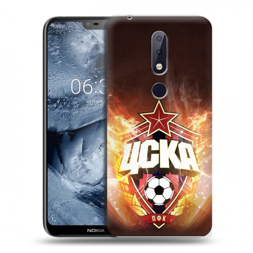 Дизайнерский силиконовый чехол для Nokia 6.1 Plus ЦСКА