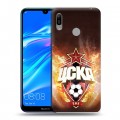 Дизайнерский пластиковый чехол для Huawei Y6 (2019) ЦСКА