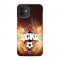 Дизайнерский силиконовый чехол для Iphone 12 ЦСКА