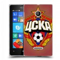 Дизайнерский пластиковый чехол для Microsoft Lumia 435 ЦСКА