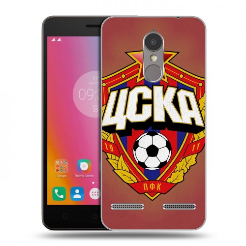 Дизайнерский силиконовый чехол для Lenovo K6 ЦСКА