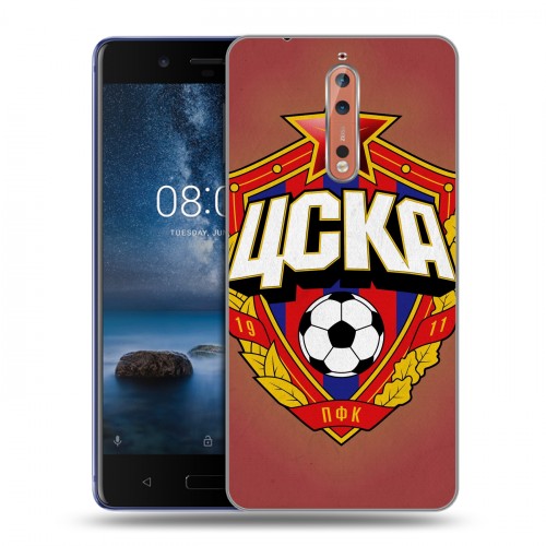 Дизайнерский пластиковый чехол для Nokia 8 ЦСКА