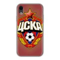 Дизайнерский пластиковый чехол для Iphone Xr ЦСКА