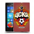 Дизайнерский пластиковый чехол для Microsoft Lumia 435 ЦСКА