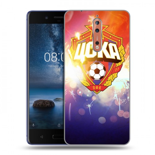 Дизайнерский пластиковый чехол для Nokia 8 ЦСКА